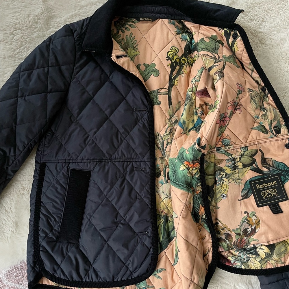 New Barbour Navy Jacket